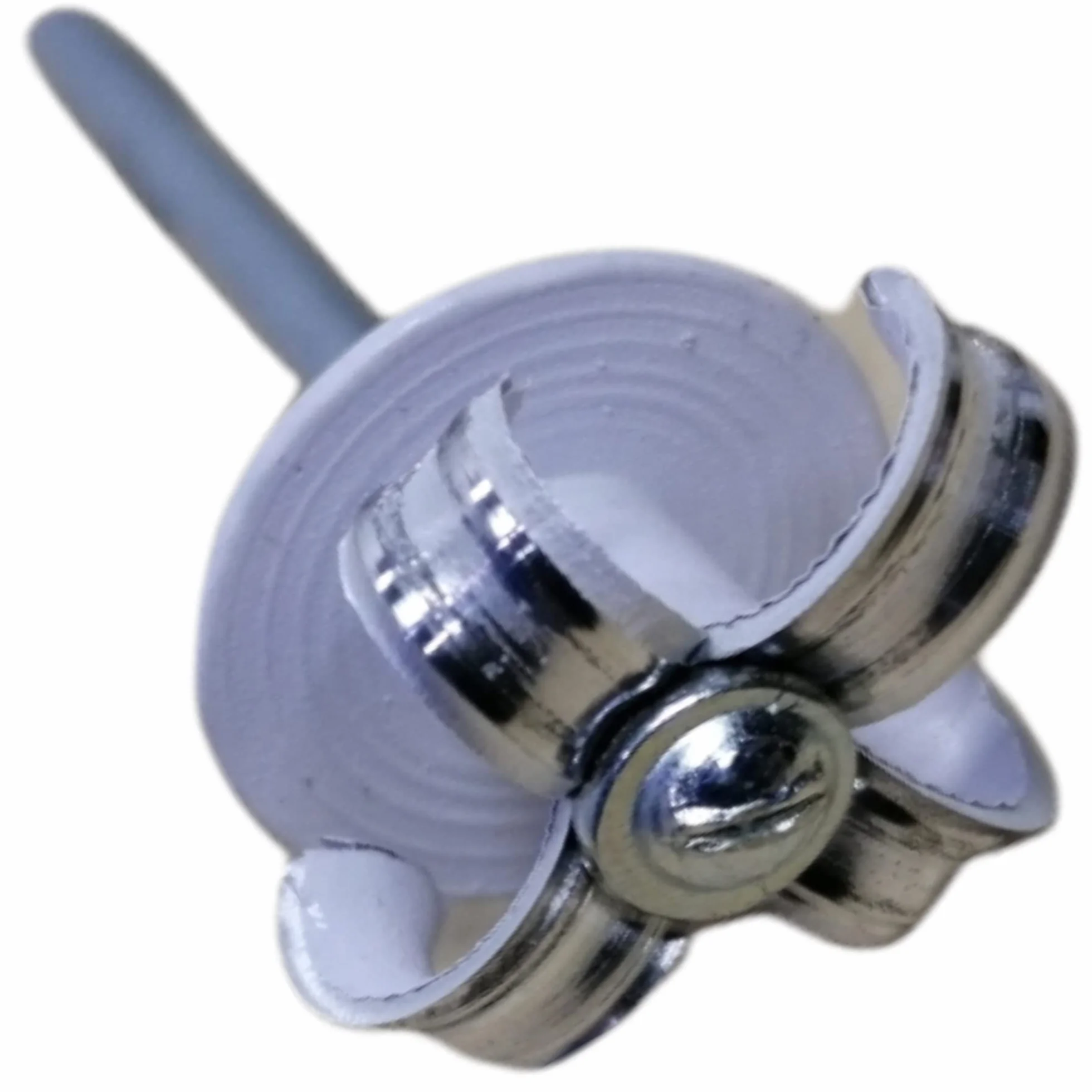 250x Remaches de Flor Ala Ancha Blancos 4 x 16 mm – Remaches Pop Cabeza Grande para Matrículas, Chapa y Plástico – Remaches Ciegos de Aluminio para Automoción, Carrocería y Bricolaje
