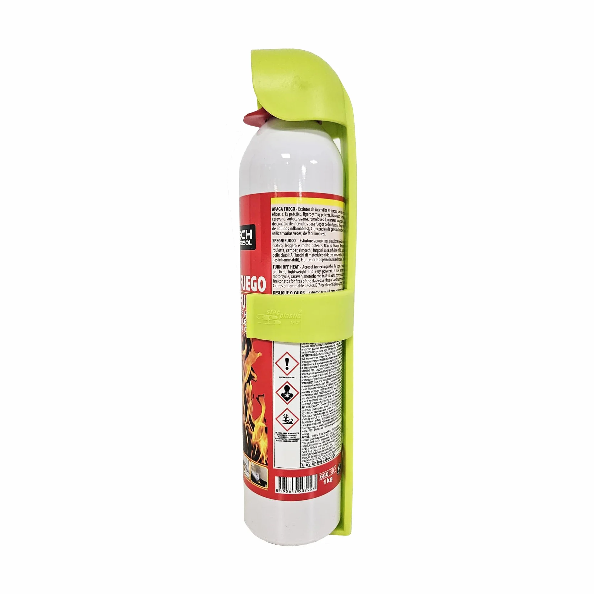 Extintor Portatil 1 kg con Soporte