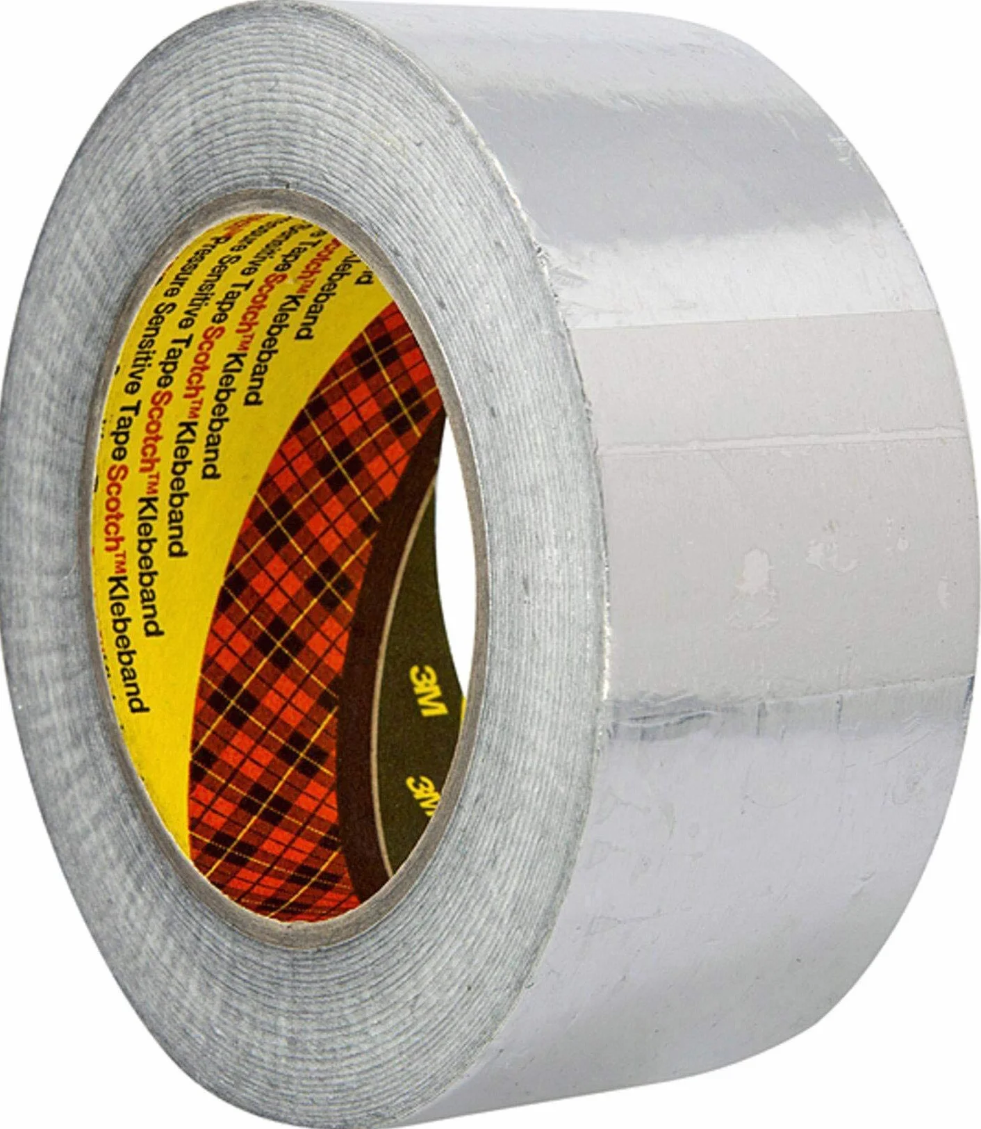 3M 1436 Rollo de cinta adhesiva de aluminio, resistente a llamas y altas temperaturas, 50 mm x 50 m