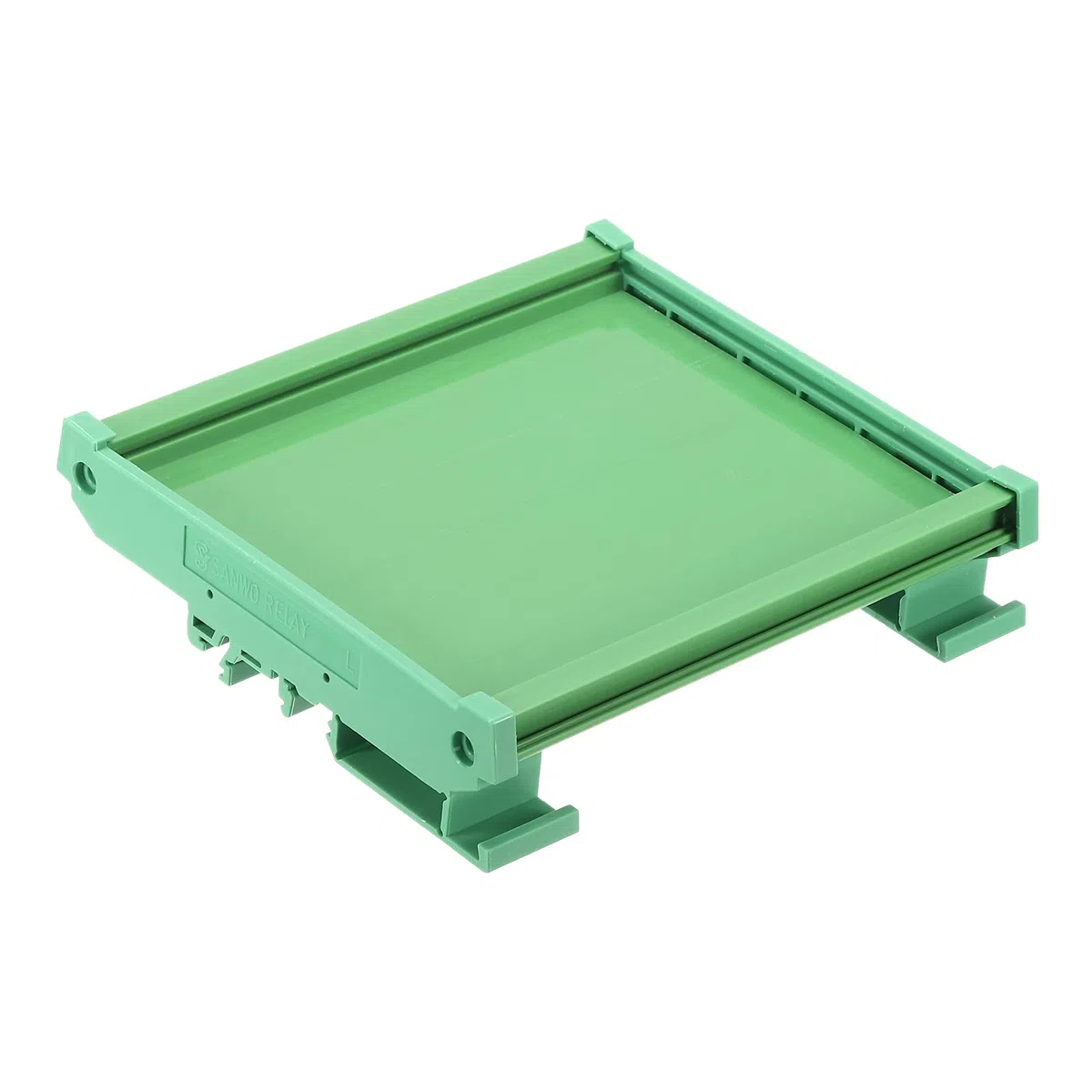sourcing map PCB DIN Carril Montaje Portador, Circuito Placa Montaje Soporte 100x120mm Verde