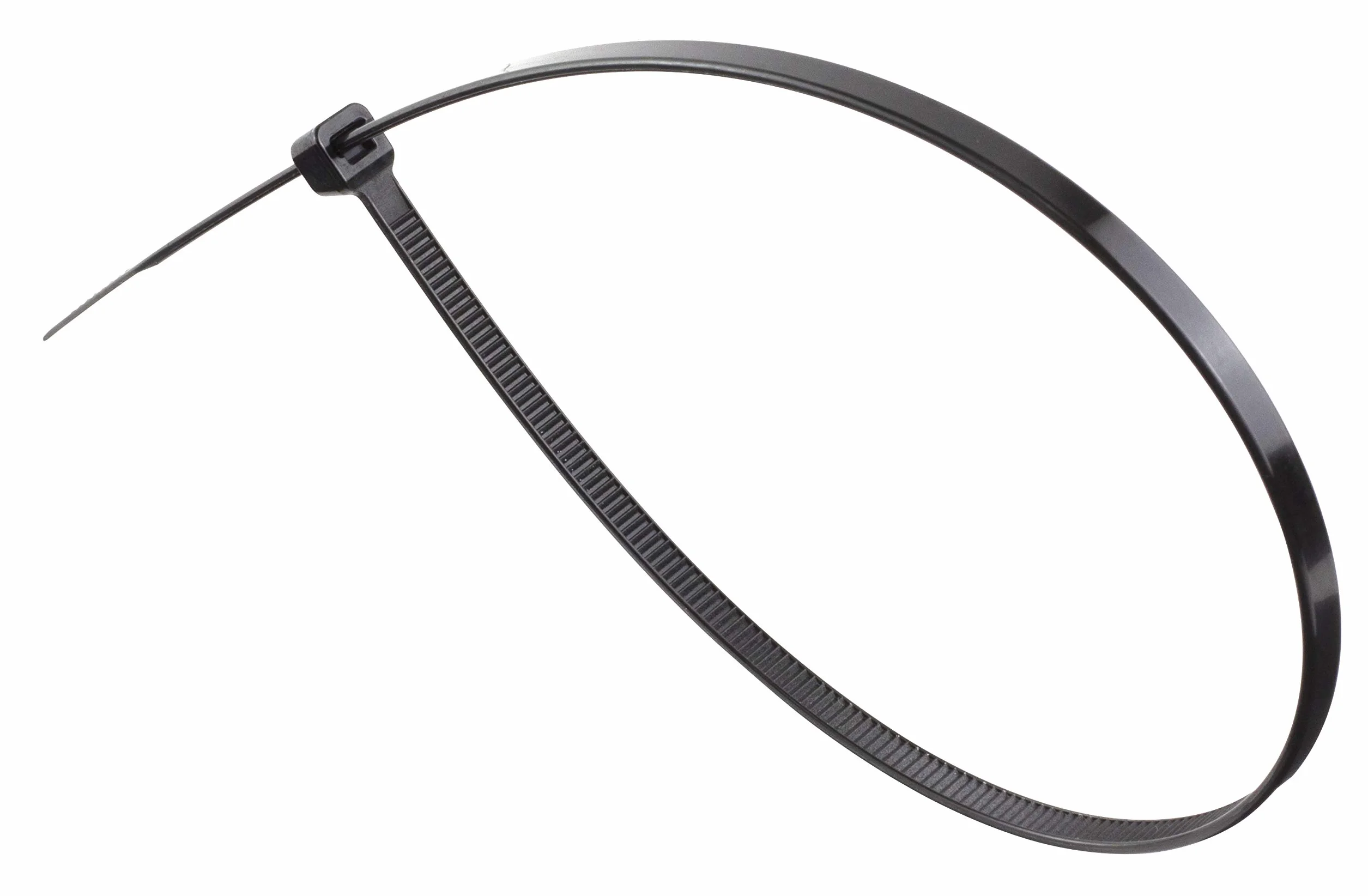 GTSE - Paquete de 100 bridas negras con cremallera, 35,5 x 0,5 cm, 22,7 kg de fuerza, bridas de nailon de 370 mm x 4,8 mm