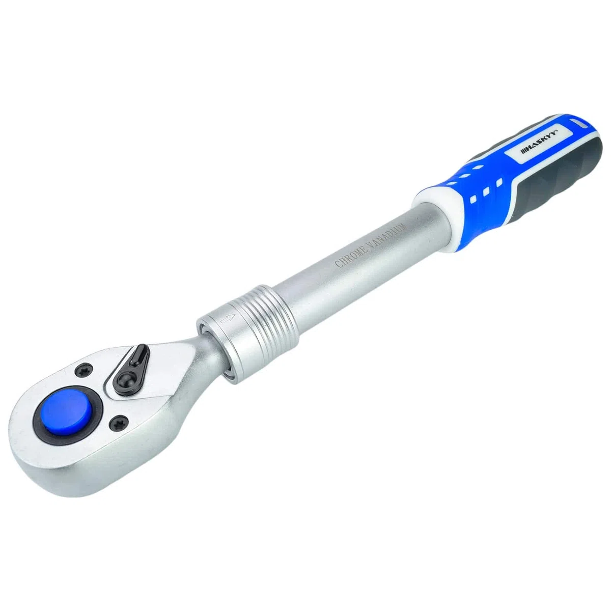 HASKYY CUK12-19 - Carraca telescópica (extensible, 12,5 mm, 345-495 mm, dentado fino, telescópico, carraca de 12,5 mm, 296-435 mm)