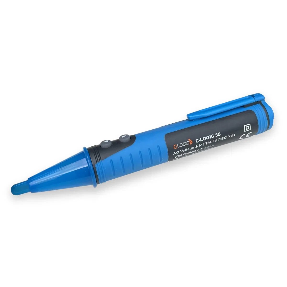 C-LOGIC 35 Detector de Voltaje y Metales 2 en 1, Comprobador de Tensión Sin Contacto (NCV) con Sensibilidad Ajustable 20V-1000V, LED Dual y Alerta Sonora, Detección de Metales hasta 20mm