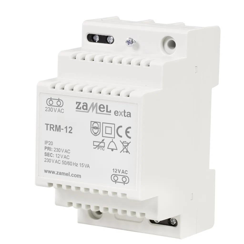 zaMel Transformador de Timbre TRM-12 12 V/CA 1,25 A