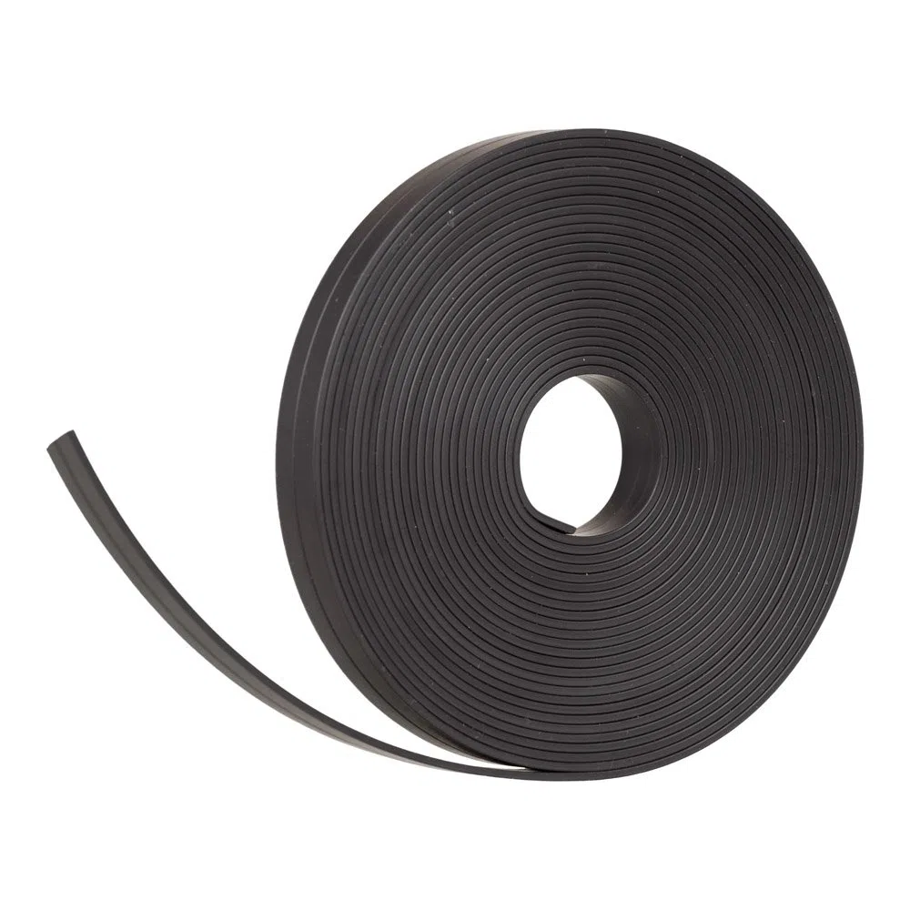 Banda magnética, Color Negro, 5 m de Longitud, 10 mm de Ancho, para Paneles magnéticos, refrigeradores, Tablas de planificación y pizarras Blancas.