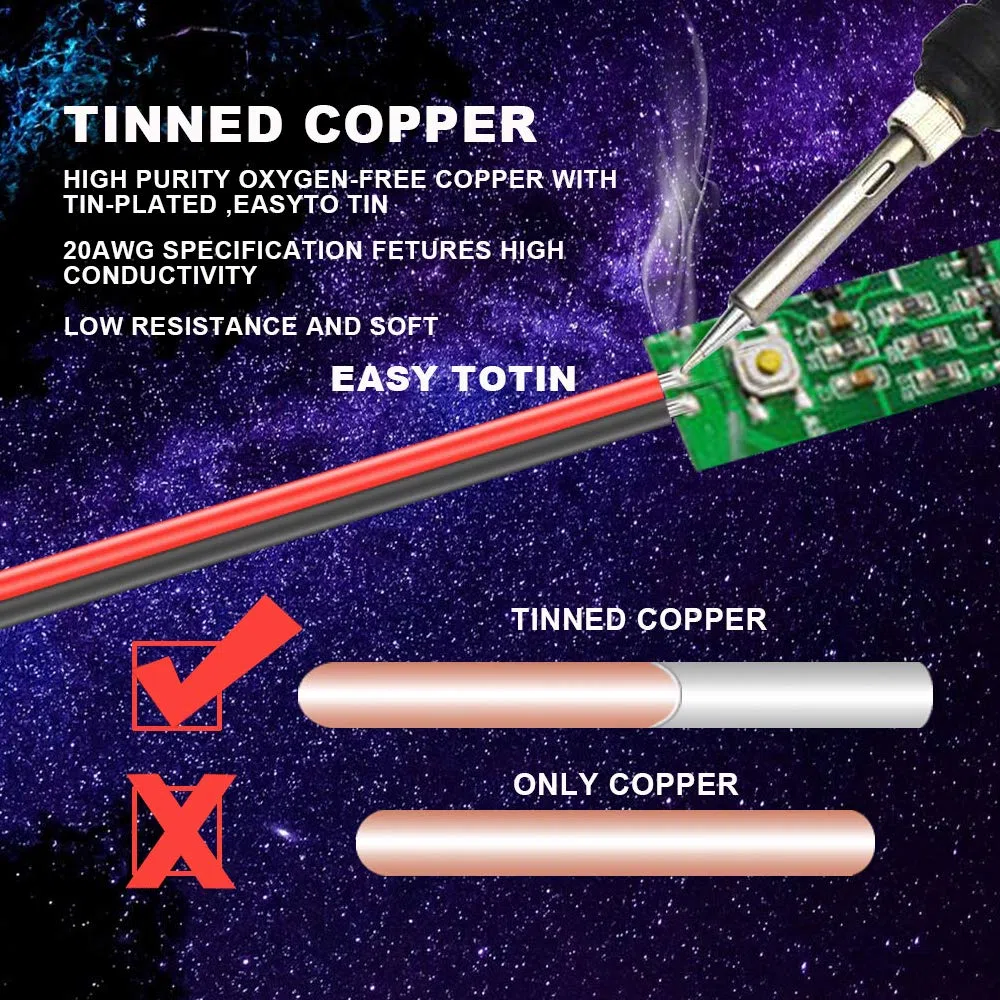 30m 20AWG Cable de Extensión Cable de Alambre Cobre Estañado Calibre 2x0.5mm² 20 Cable de Conexión de 2 Cables Eléctrico 12V / 24V DC para Tiras de LED Color Unico 3528 5050 2835