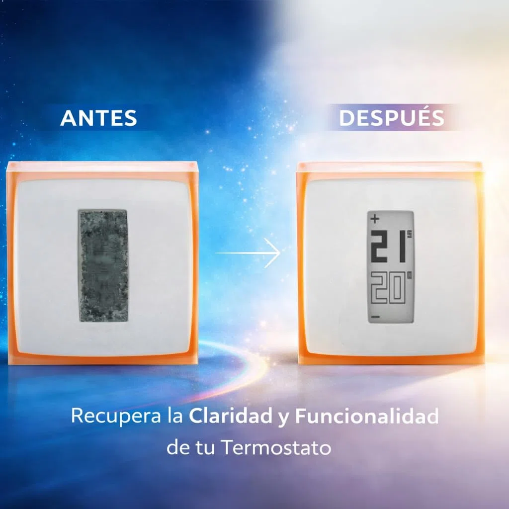 Pantalla LCD OPM021B1 para NTH01 / NTH01-EN-E / THM02 – Display LCD de Reemplazo Compatible con Termostato Netatmo – ATENCIÓN: Comprobar Referencia de la Pantalla Antes de Comprar