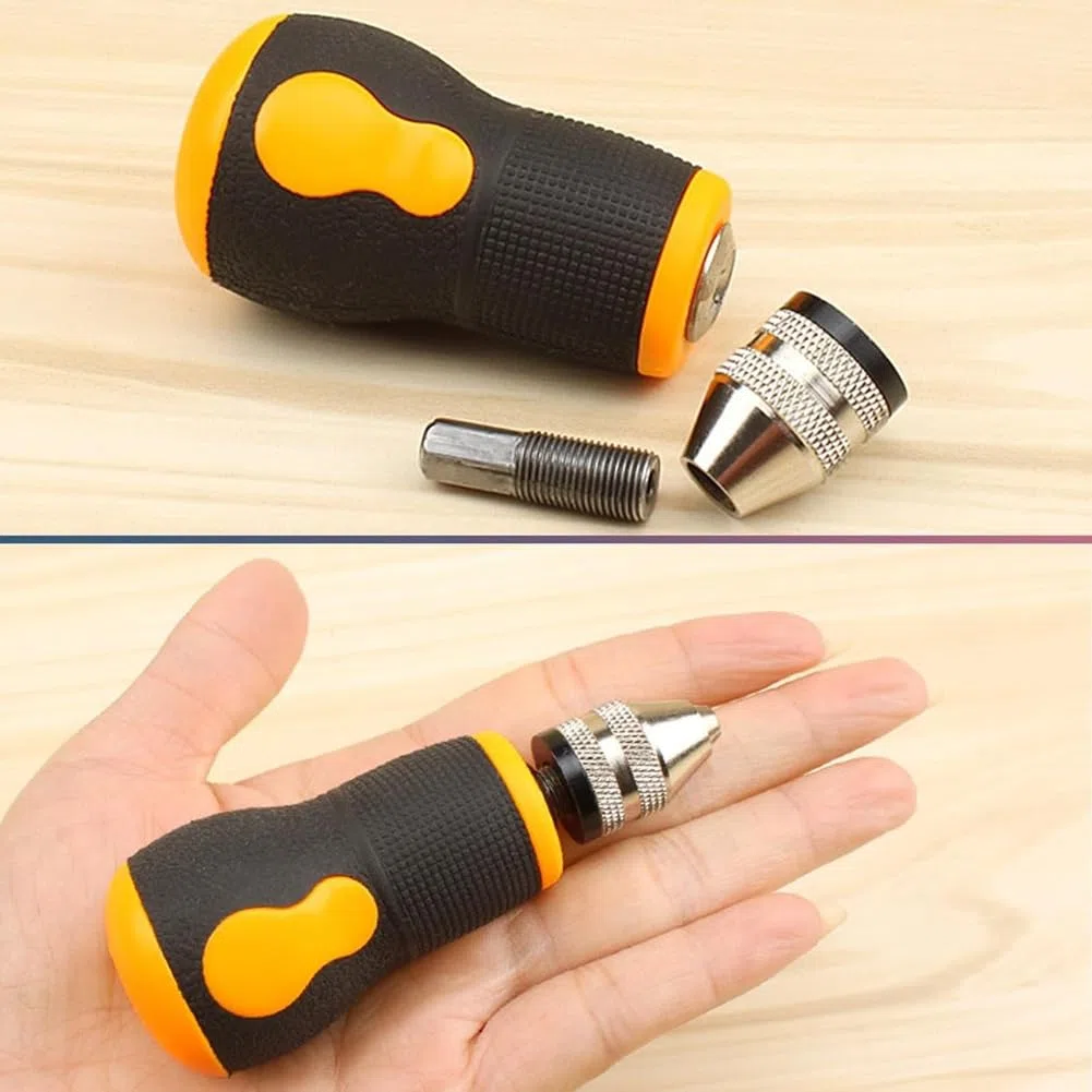 Taladro Manual Mini Taladro de Mano Conjunto De Herramientas Portátiles, Taladro De Mano Pequeño, Taladro De Mano Para Trabajo De Madera Modelo