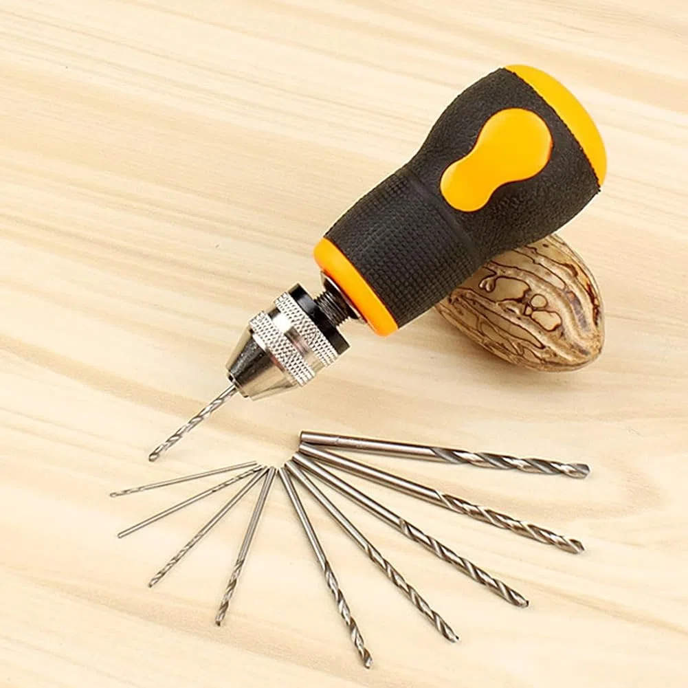 Taladro Manual Mini Taladro de Mano Conjunto De Herramientas Portátiles, Taladro De Mano Pequeño, Taladro De Mano Para Trabajo De Madera Modelo