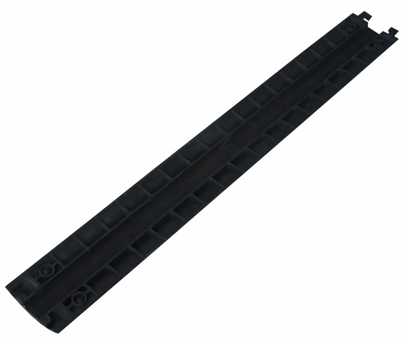 ADO Protector de Cable Plástico para Suelo 1 Vía 100x13cm Negro