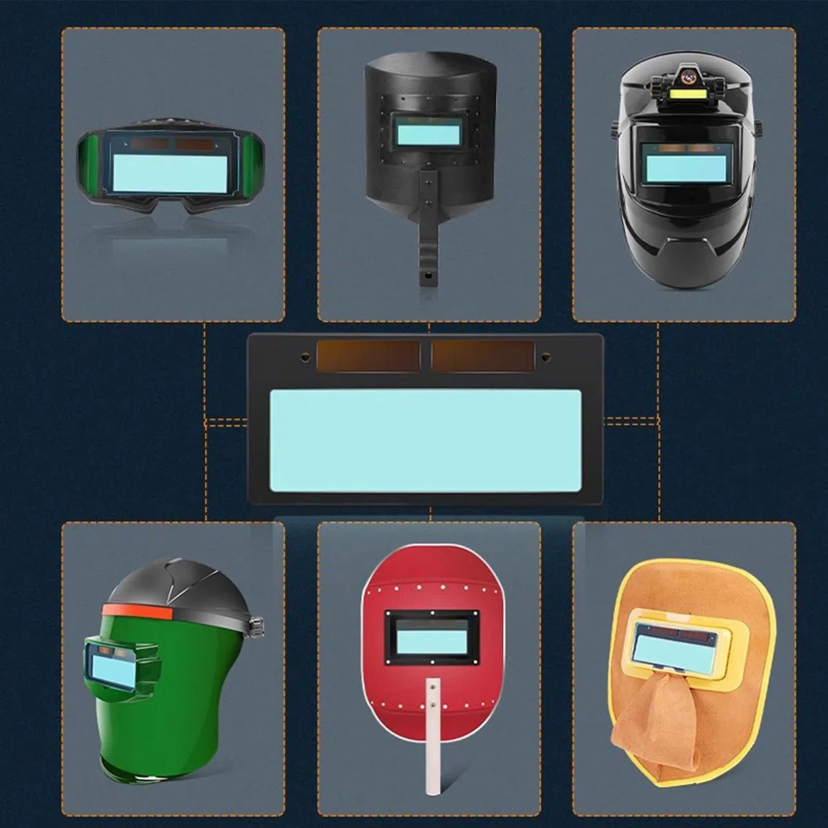 Lente de Soldadura automática – Lente de Soldadura de Sombra Ajustable con Filtro | Piezas de Repuesto Ajustables automáticas, Accesorios de Casco para Mujeres y Hombres soldadores