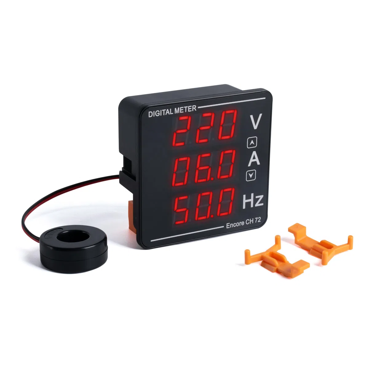 AC Pantalla Digital Voltímetro Amperímetros Frecuencia Medidor Integrado AC 50-500V 1-120A 10-99.9HZ Multi Testers Voltaje Corriente Frecuencia Tester