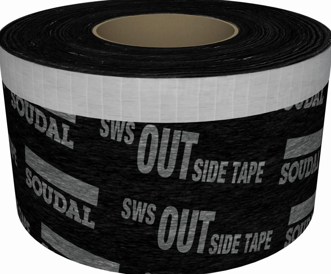 Soudal SWS Cinta de conexión para ventanas, cinta de conexión estándar, para interior y exterior, hermética, impermeable, con tiras autoadhesivas, rollo de 30 m (para exteriores, 70 mm)
