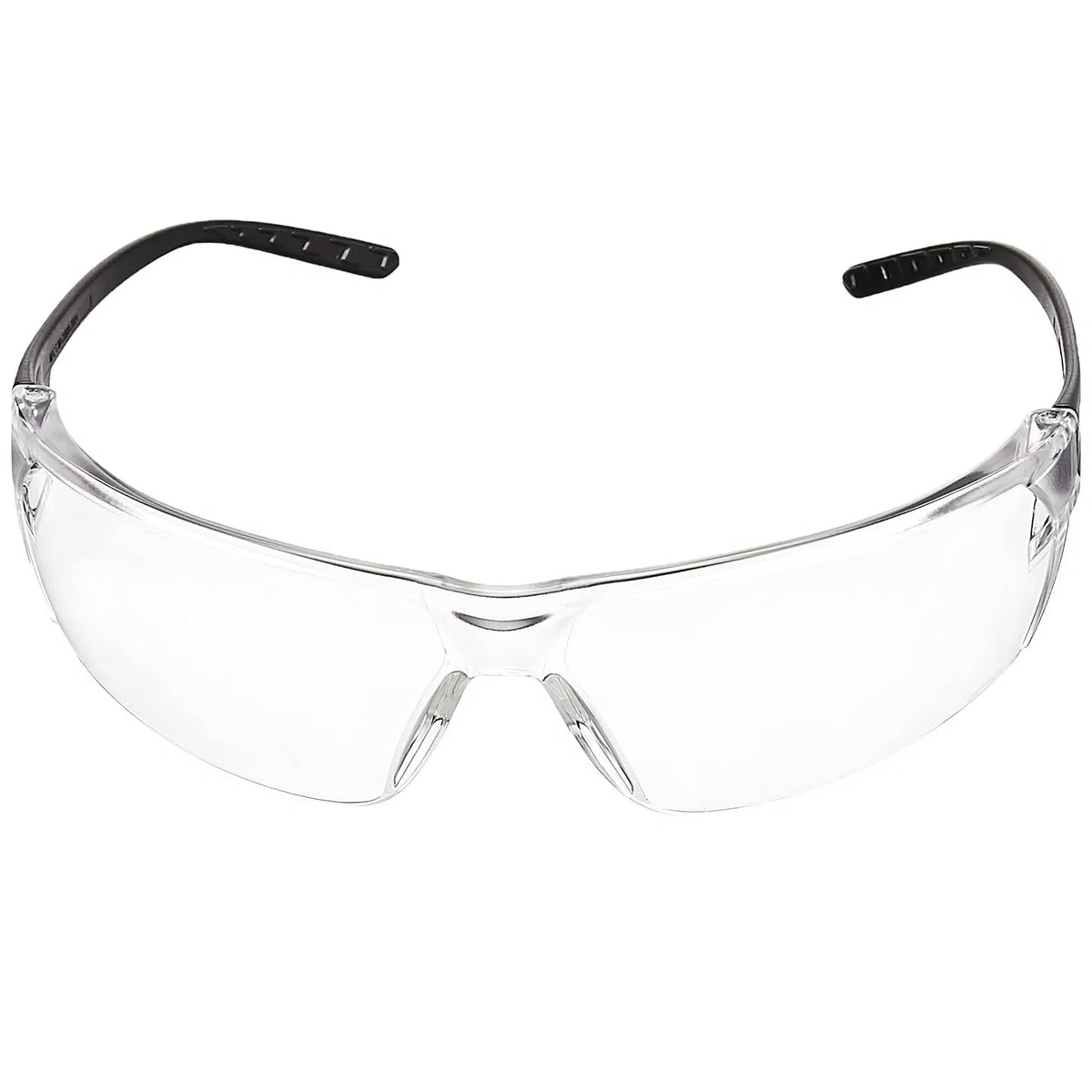 Amazon Basics Gafas de seguridad (Transparente/negro), antivaho, paquete de 12