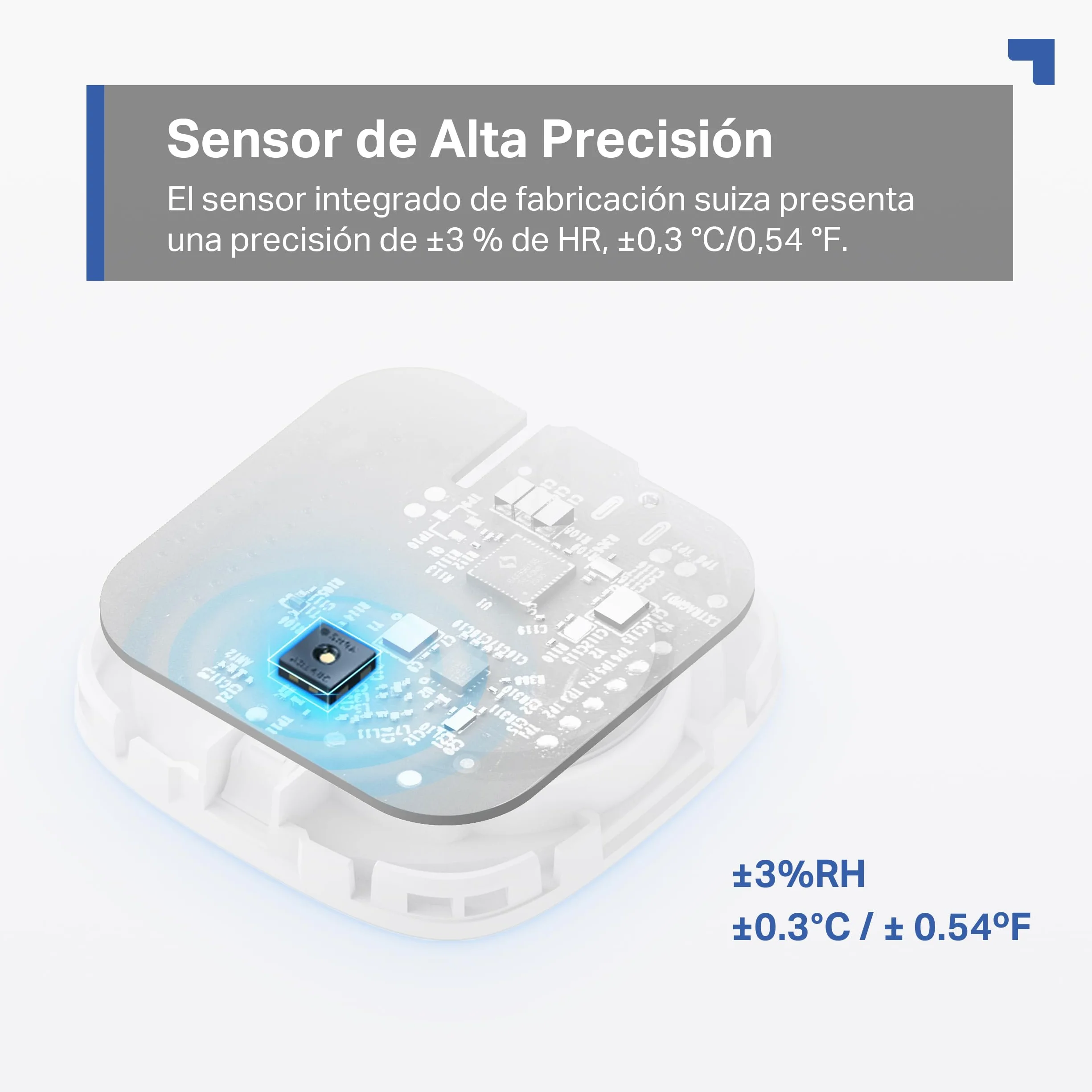 Tapo TP-Link T310 Sensor de Temperatura y Humedad WiFi Inteligente, Alta Precisión, Control a Distancia, Bateria Larga Duración (Requiere Hub)