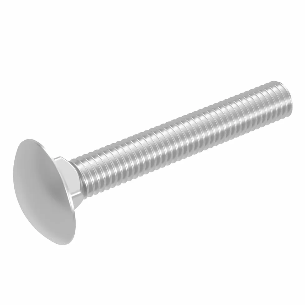 Perno de carruaje SECCARO M8 x 50 mm, acero inoxidable V2A VA A2, DIN 603 / ISO 8677, cabeza de celosía con cuello cuadrado, 20 piezas