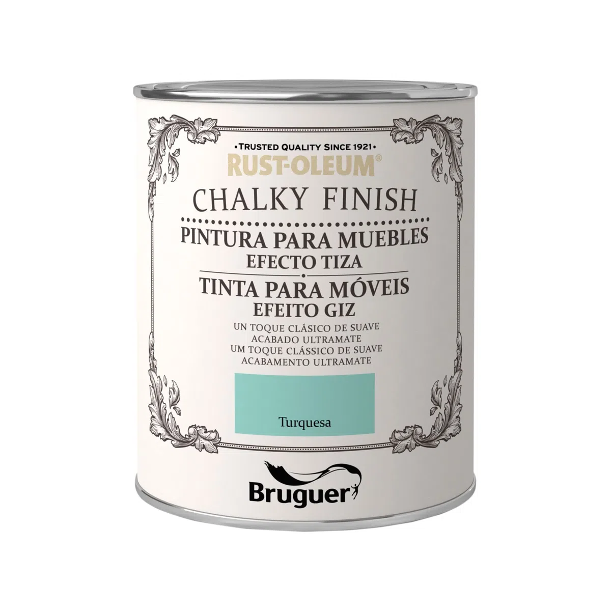 Rust-Oleum Bruguer Chalky Finish pintura para muebles Turquesa 750 ml