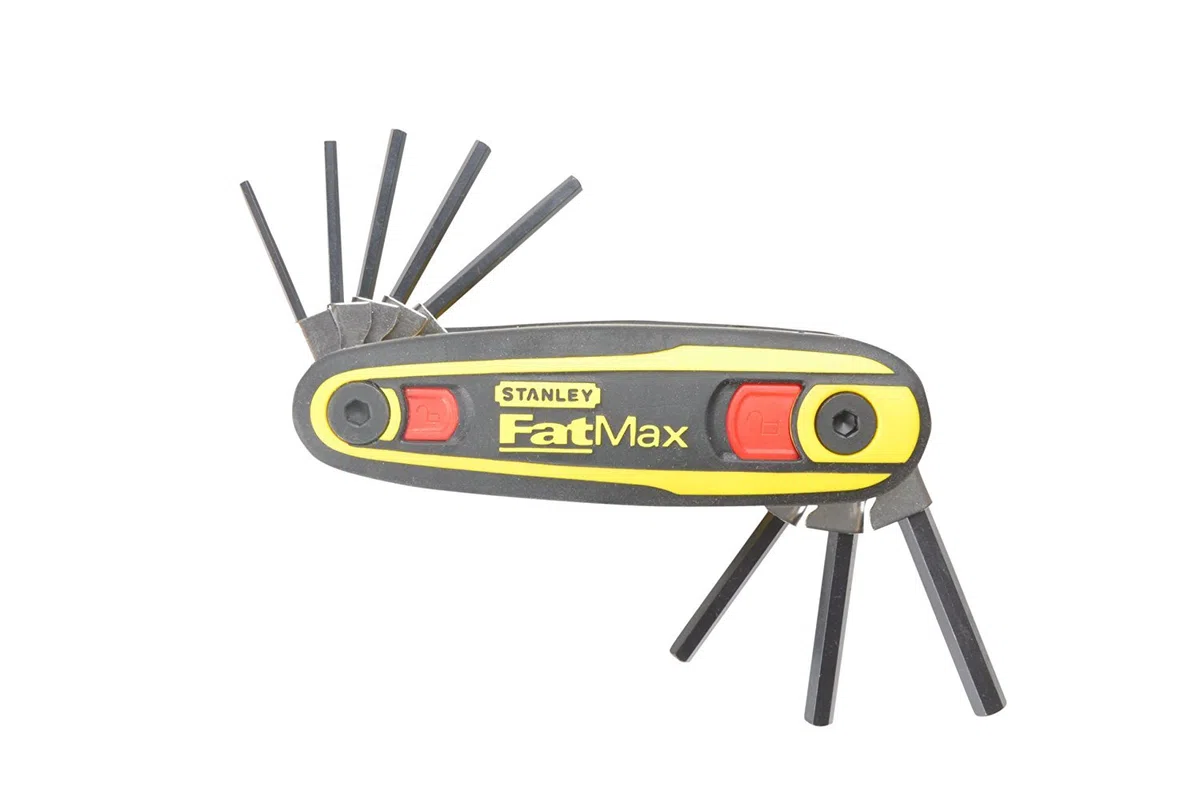 Stanley 0-97-552 - Juego de 8 llaves hexagonales FatMax con bloqueo