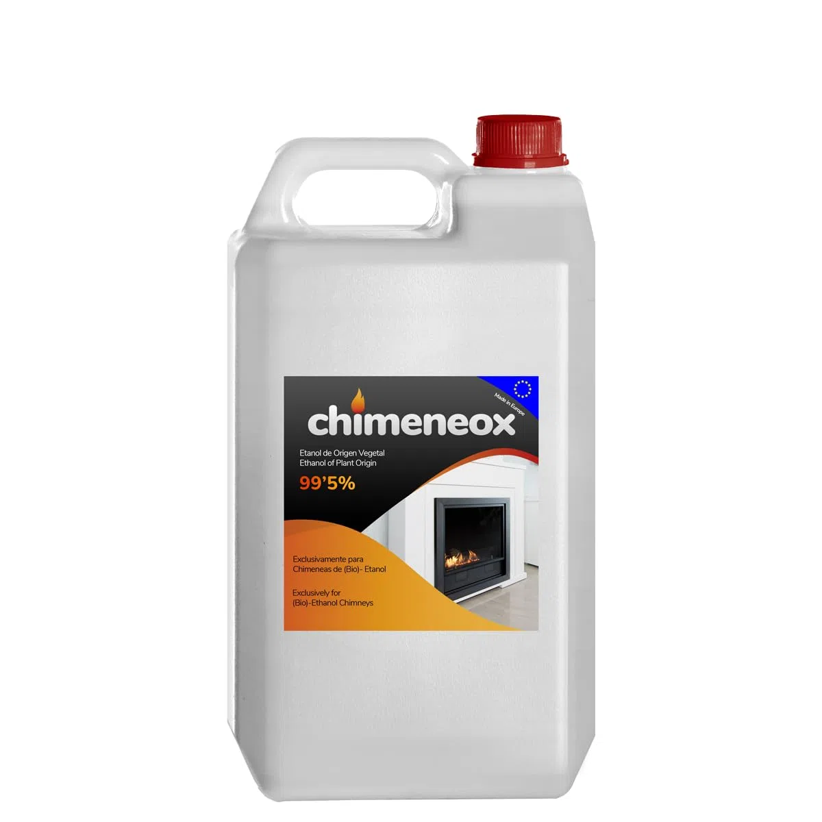 2,5L Bioetanol 99,5% para chimeneas - sin humo - alta combustión