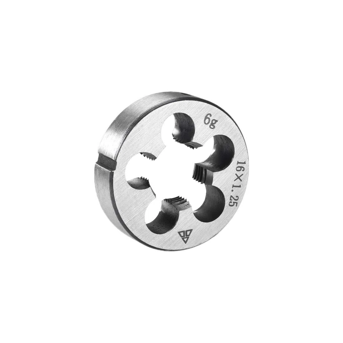 sourcing map Terraja, Terrajas de Roscar Métricas M16 X 1,25, Terraja Redonda 38mm Diámetro Exterior, Troquel para Roscar a la Derecha, Aleación de Acero