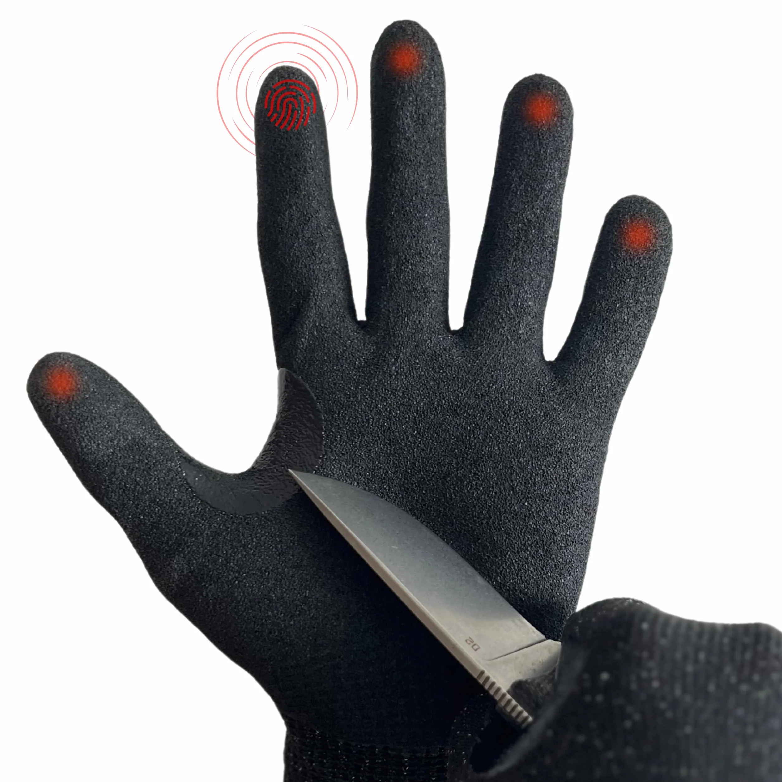 Guantes anticortes policiales certificados 388/2016 Proteccion integral palma dorso dedos muneca M 8