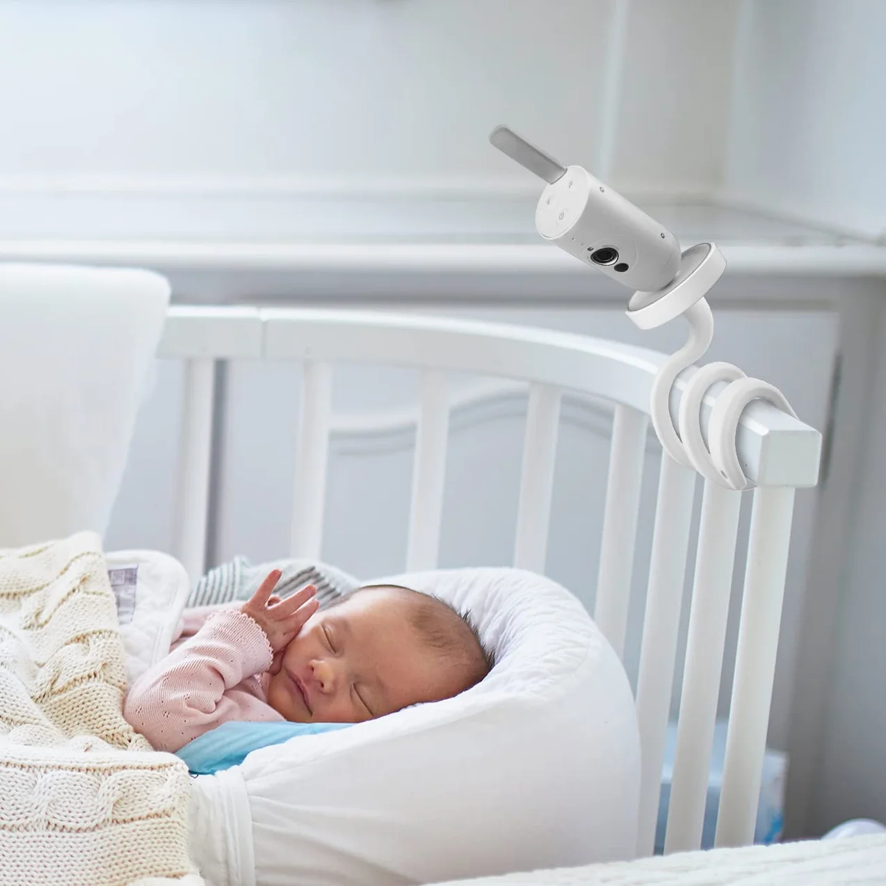 HOLACA Soporte flexible para vigilabebés de Philips Avent con vídeo y cámara modelo SCD923/26, SCD921/26, SCD643/26, SCD973/26, Soporte flexible