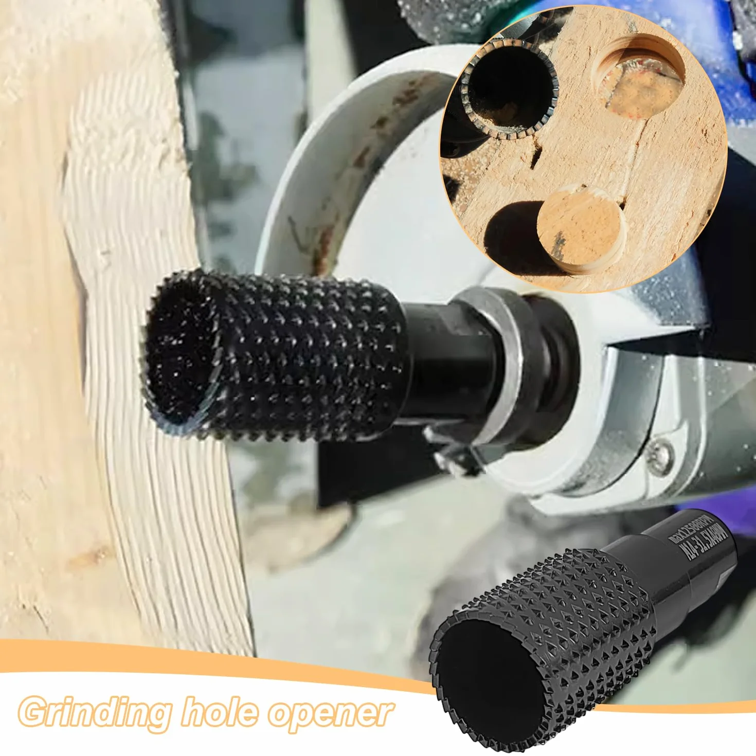 3 Piezas Fresa de Punta Esférica Kit, Abridor de Agujeros, Amoladora y Ranuradora de Bolas, Kit Combinado M14, Fresas para Madera, para Trabajar la Madera, Tallar la Madera