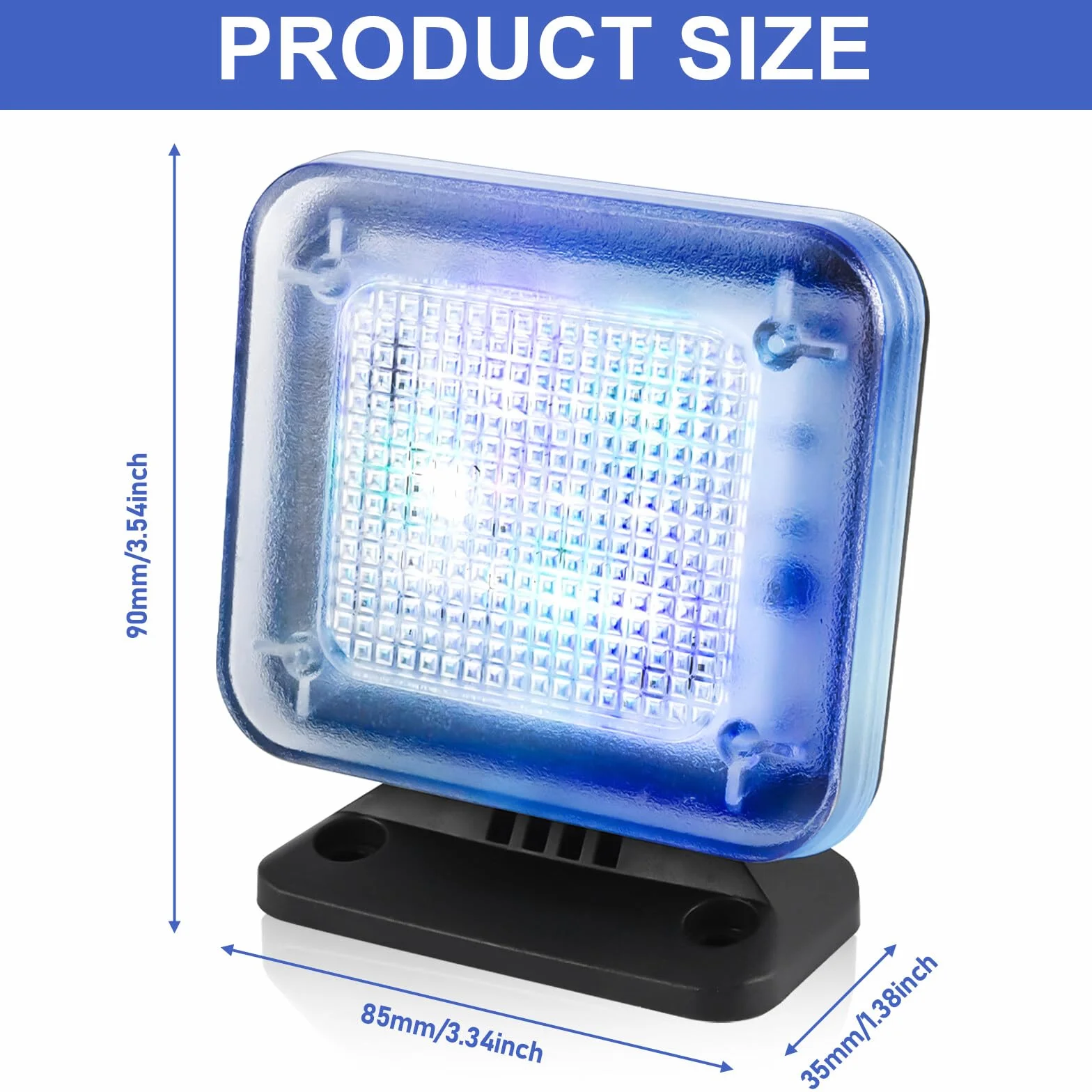 Aicharynic Simulador de TV LED: 1 Conjunto Simulación de Luz Protección contra Robos, TV Falsa para Seguridad en el Hogar, Ideal para Sala de Estar, Dormitorio (85mm*35mm*90mm)