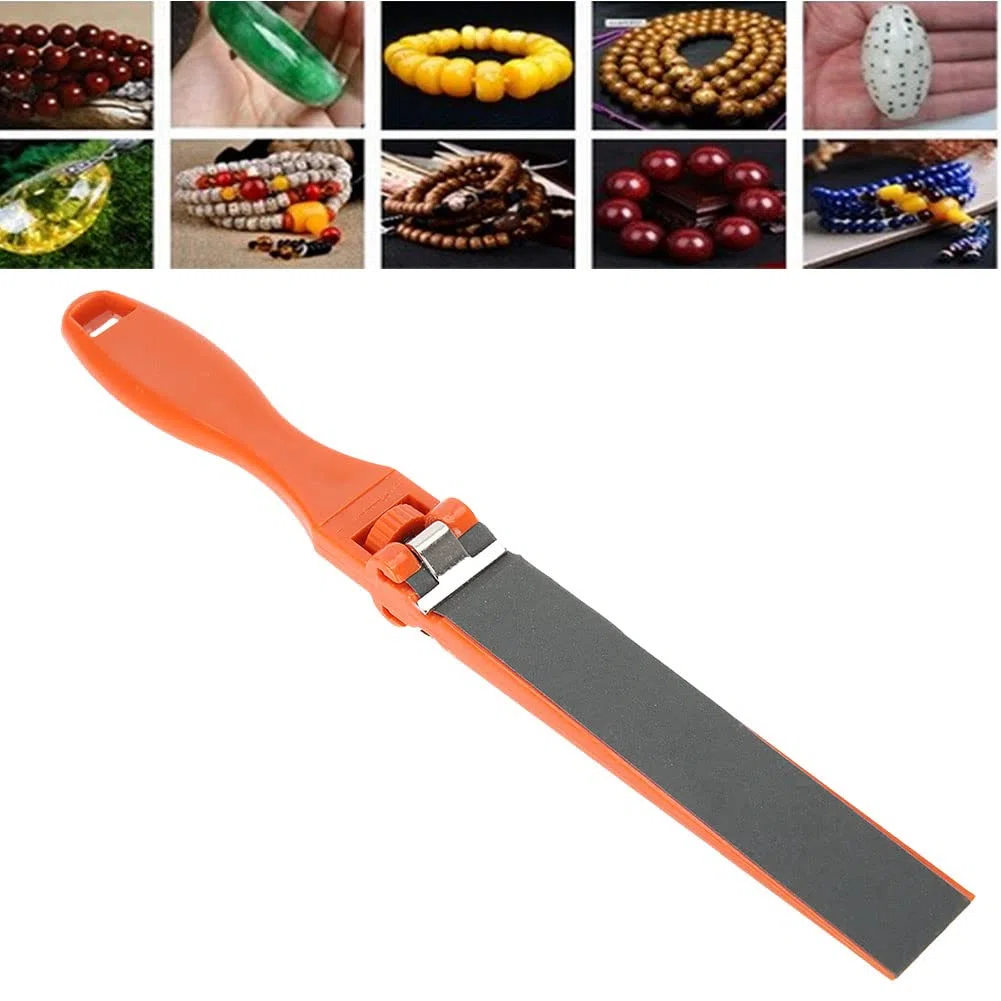 Varilla Pulida con Papel de Lija, Palo Lijado Lija Pulir Herramienta Pulido Mantenimiento Clip Manual Portátil Mano Buena Sensación Superficie Suave para Joyería Lijar Objetos en Forma Metal Madera