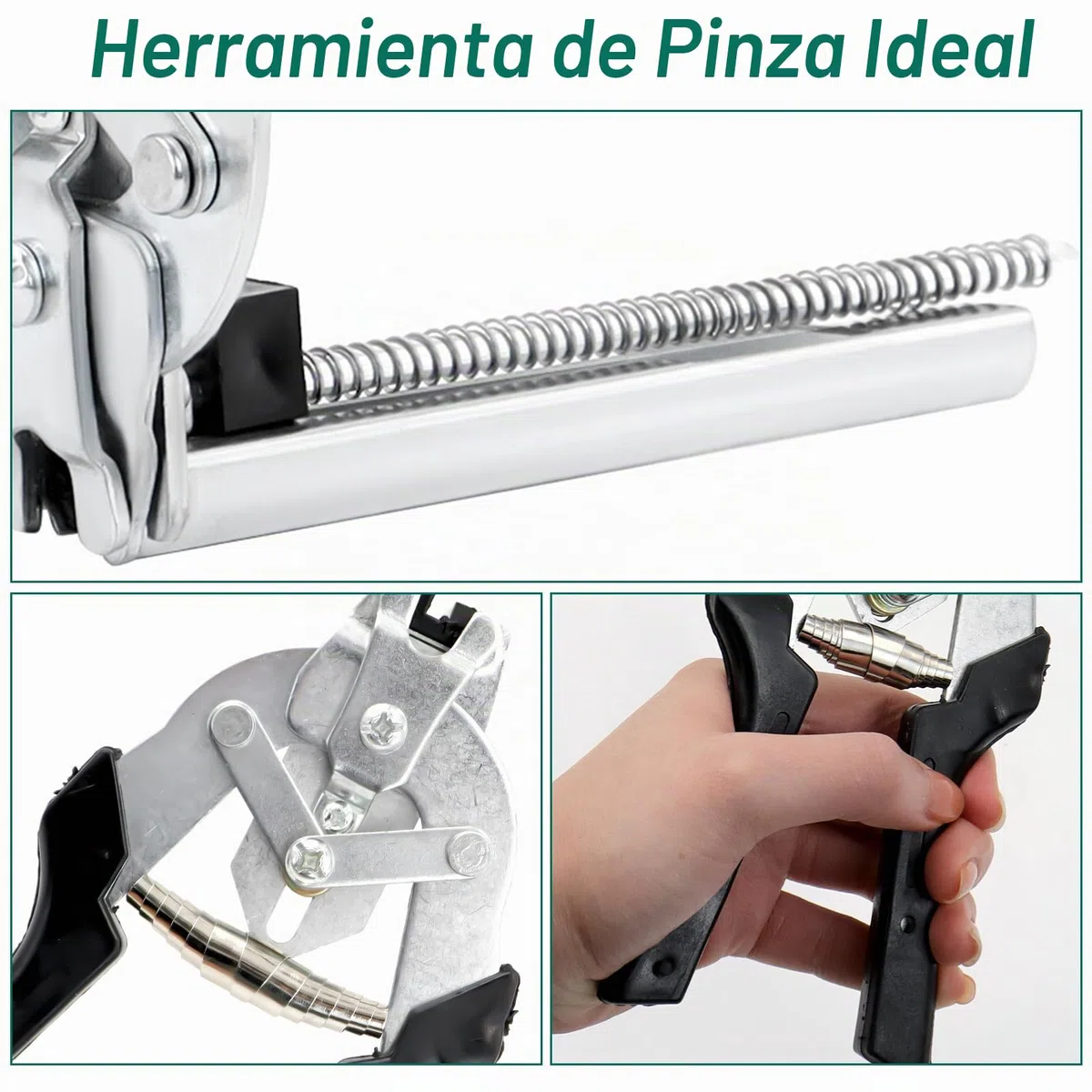 Alicates para salchichas con 600 clavos M, alicates para salchichas, alicates para anillos Hog, adecuado para vallas, jaulas y muebles