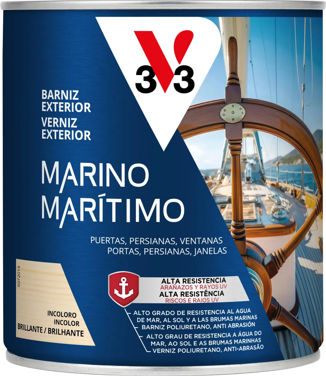 V33 Barniz Exterior Marino Brillante Incoloro 0,75L