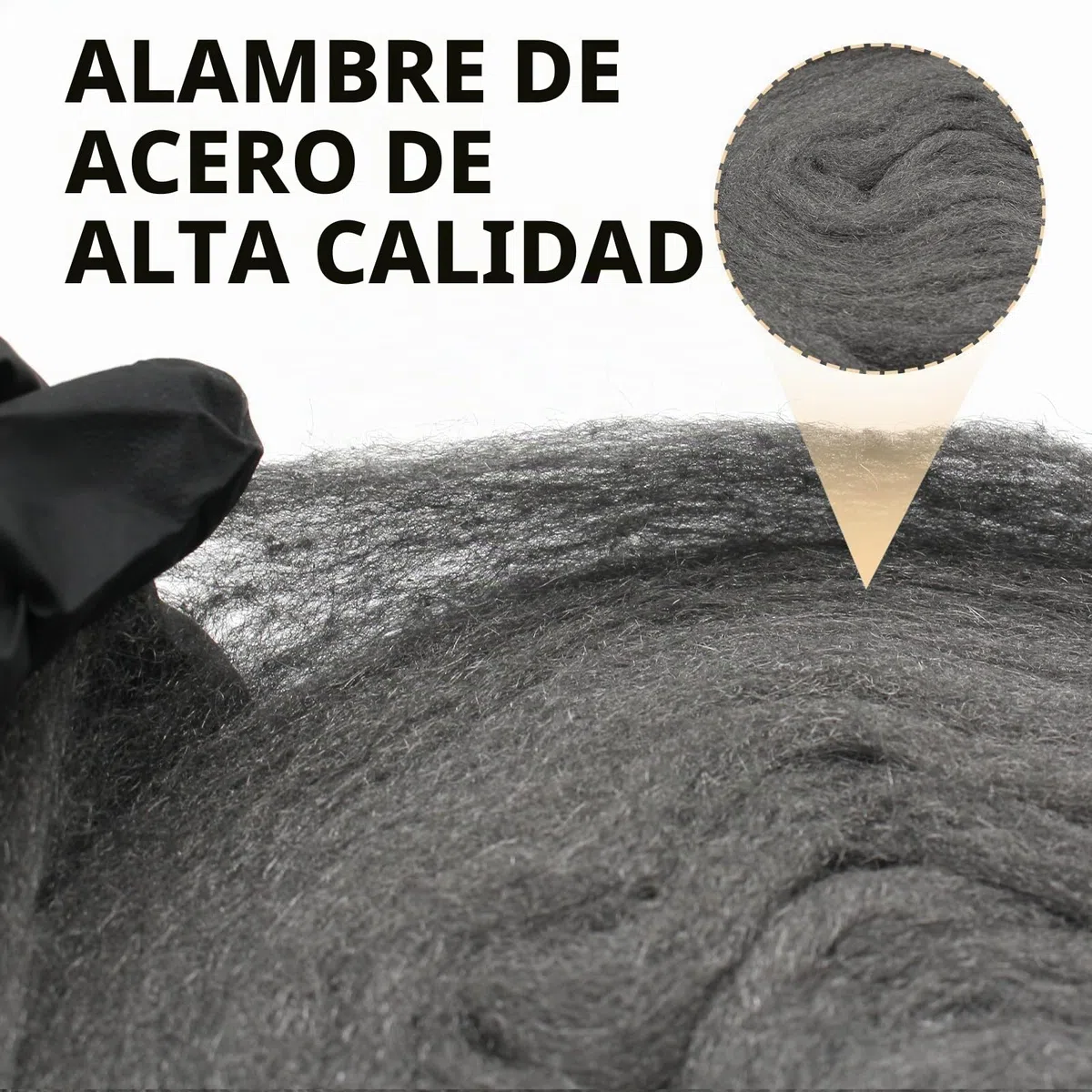 10 m de lana de acero contra ratones y ratas – fino 0000 contra roedores para agujeros, grietas en la pared, rejilla de ventilación en casa y garaje – con guantes