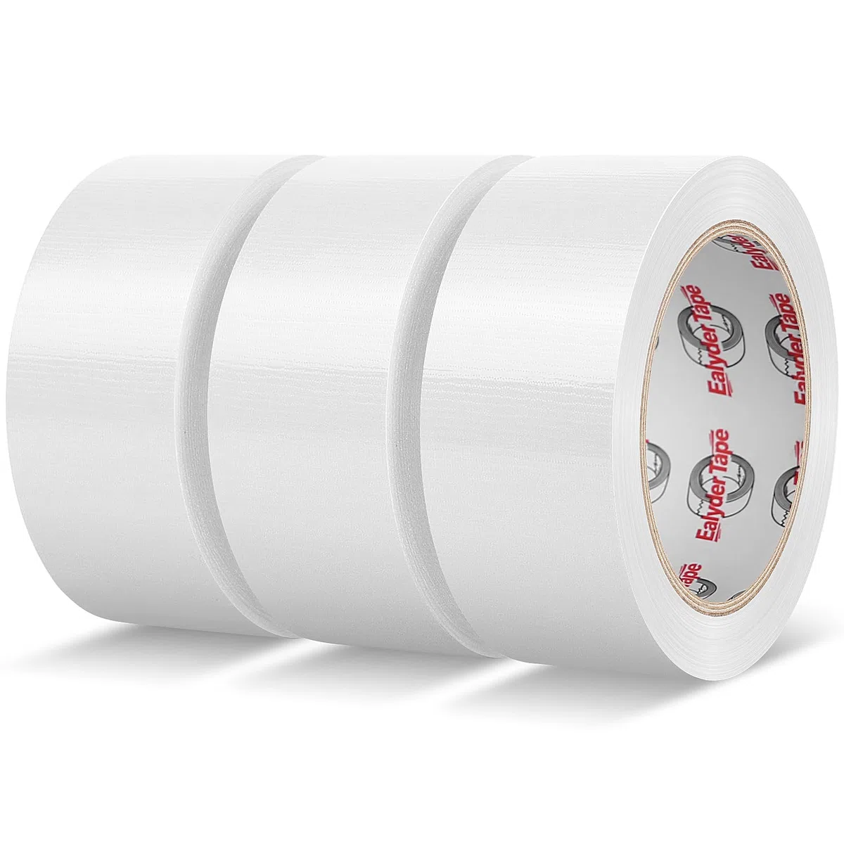 Cinta adhesiva americana 50 mm x 27.4 m, Cinta impermeable de tela de para reparaciones, bricolaje, manualidades, uso en interiores y exteriores (3 Rollos - Blanca)
