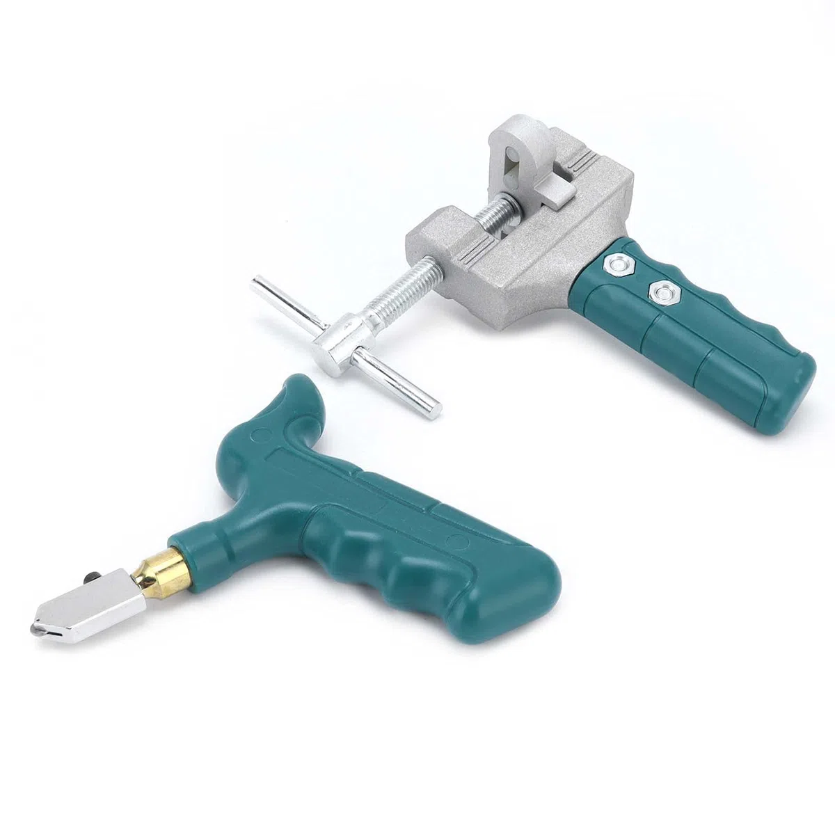 Kit de corte de vidrio, herramienta manual para cortar azulejos, hoja de acero de aleación de alta dureza con alicates trituradores, abridor portátil de azulejos de cerámica para
