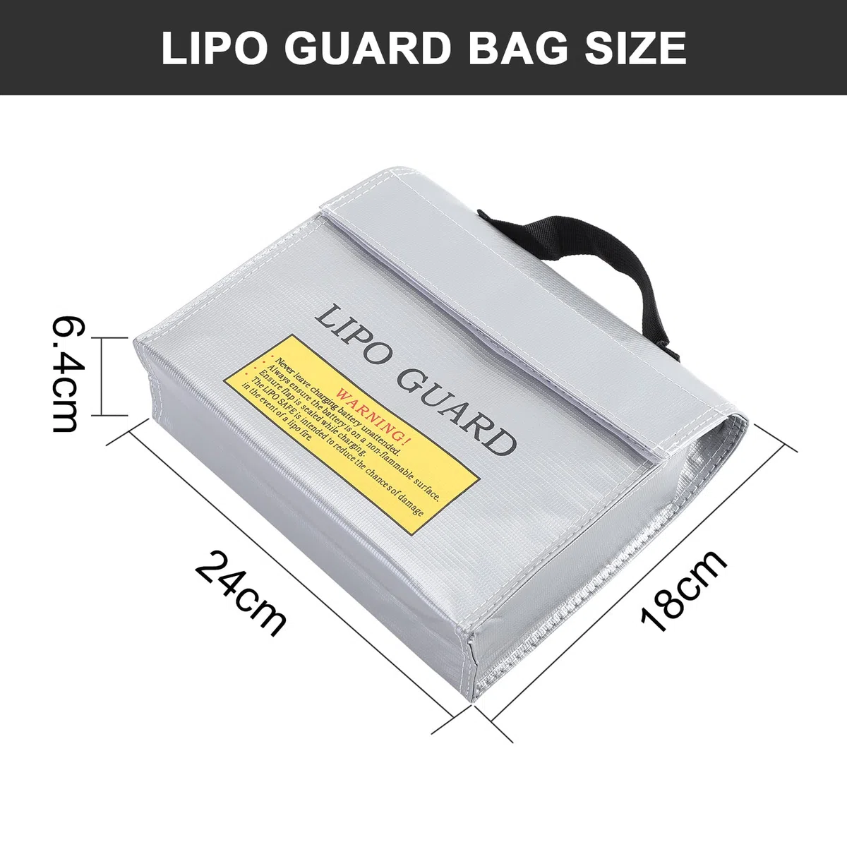 TsunNee Bolsa de Seguridad para Batería LiPo, Bolsa de Protección de Batería LiPo, Bolsa de Protección Ignífuga, Estuche de Seguridad a Prueba de Explosiones, Bolsa de Protección para Carga y