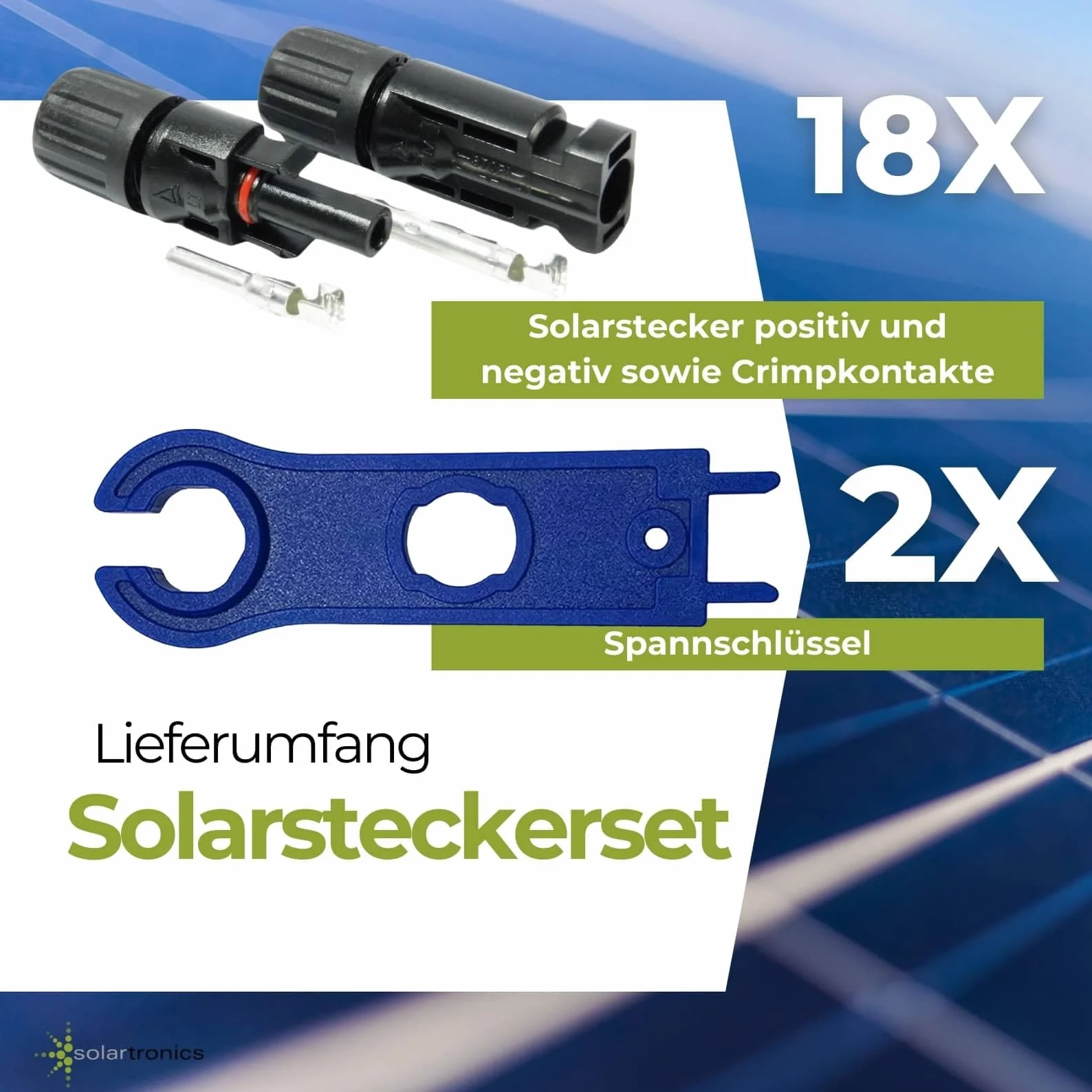 SOLARTRONICS 24 pares de conectores solares, macho/hembra, conectores de cable para panel solar IP67, resistente al agua, conector PV compatible con MC4, conector para cable solar de 4 mm² – 6 mm² con