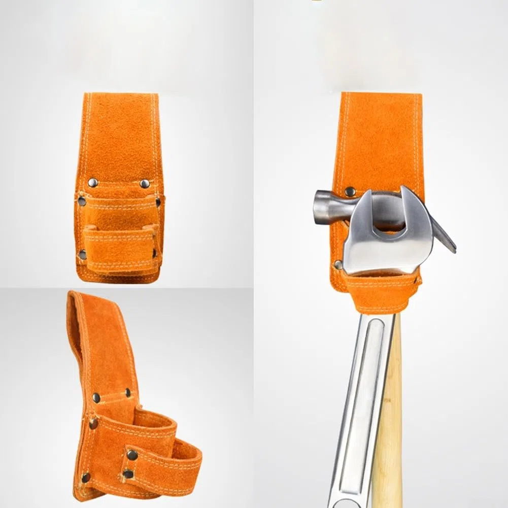 Soporte de martillo para cinturón, soporte de herramientas de acero resistente, práctico almacenamiento y acceso de herramientas, para construcción, electricista