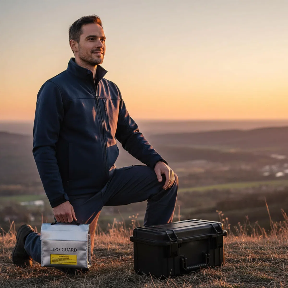 TsunNee Bolsa de Seguridad para Batería LiPo, Bolsa de Protección de Batería LiPo, Bolsa de Protección Ignífuga, Estuche de Seguridad a Prueba de Explosiones, Bolsa de Protección para Carga y