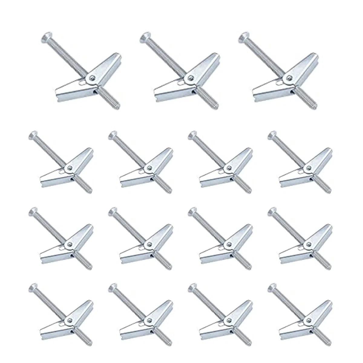 15 Pcs Tacos De Yeso Para Placas y Pared, Tornillos De Expansión M4, Tornillos Adicionales y De Palanca De Hardware, Para Instalación En Techo