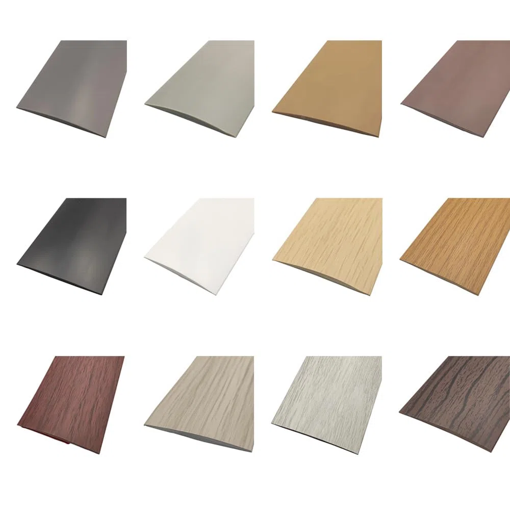 Roble amarillo, cinta autoadhesiva de PVC para bordes de puertas de madera, tira de transición flexible para suelos laminados, cubierta de juntas para puertas y suelos de vinilo