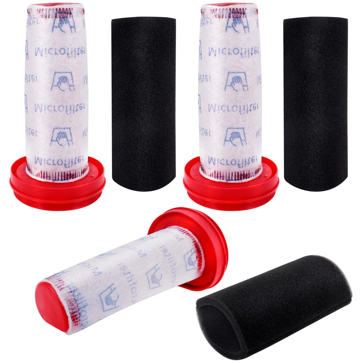 Paquete de 3 filtros de repuesto de 25,2 V/21,6 V para aspiradora inalámbrica Bosch Flexxo Series 4 BBH32101 BBH3ZOO25 BBH3PETGB BBH3211GB, sustituye a la pieza n.º 12026520
