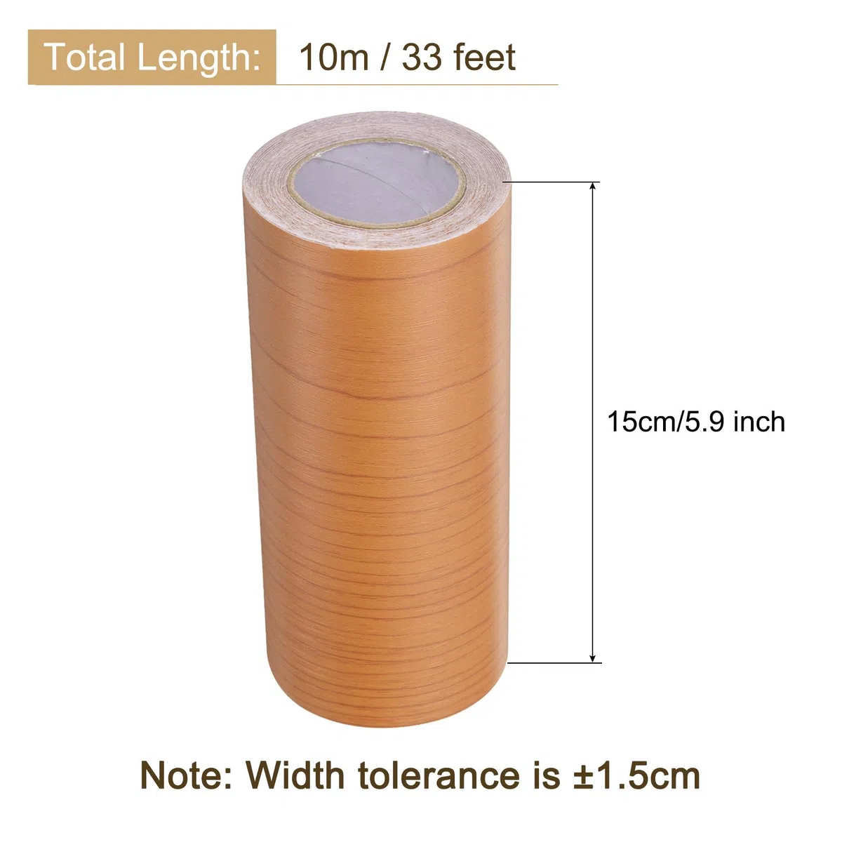 QUARKZMAN Cinta De Madera, 5.9" x33 Ft Parche Autoadhesivo De Reparación De Madera Para Zócalos, Puertas, Reparación De Pisos, Decoración Del Hogar Muebles Cereza Roja