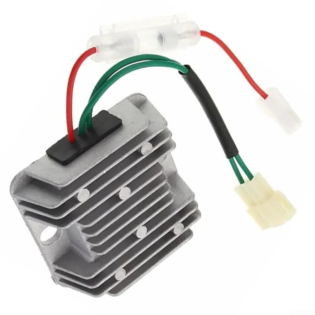 Regulador de voltaje AVR de 12 V CC para generadores 178/186 KDE3500 5000 6500 6700, estabilizador de potencia del motor con rectificador, carcasa de aluminio para equipos agrícolas
