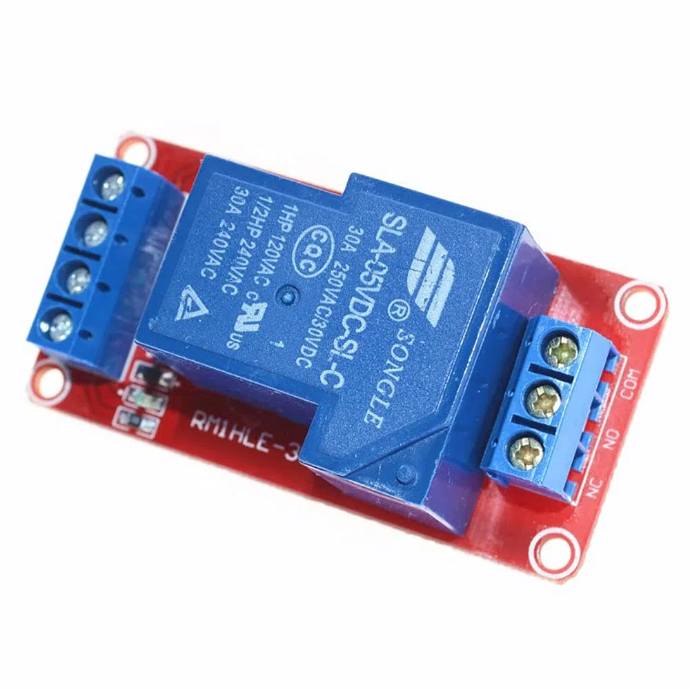 Módulo de relé de 1 canal, módulo de relé de 1 vía de 5 V, relé optoacoplador de 1 vía con soporte de aislamiento de optoacoplador, módulo de placa de expansión de relé de 1 canal