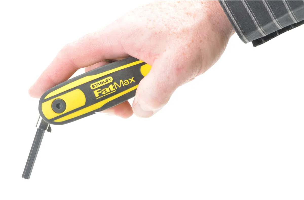 Stanley 0-97-552 - Juego de 8 llaves hexagonales FatMax con bloqueo