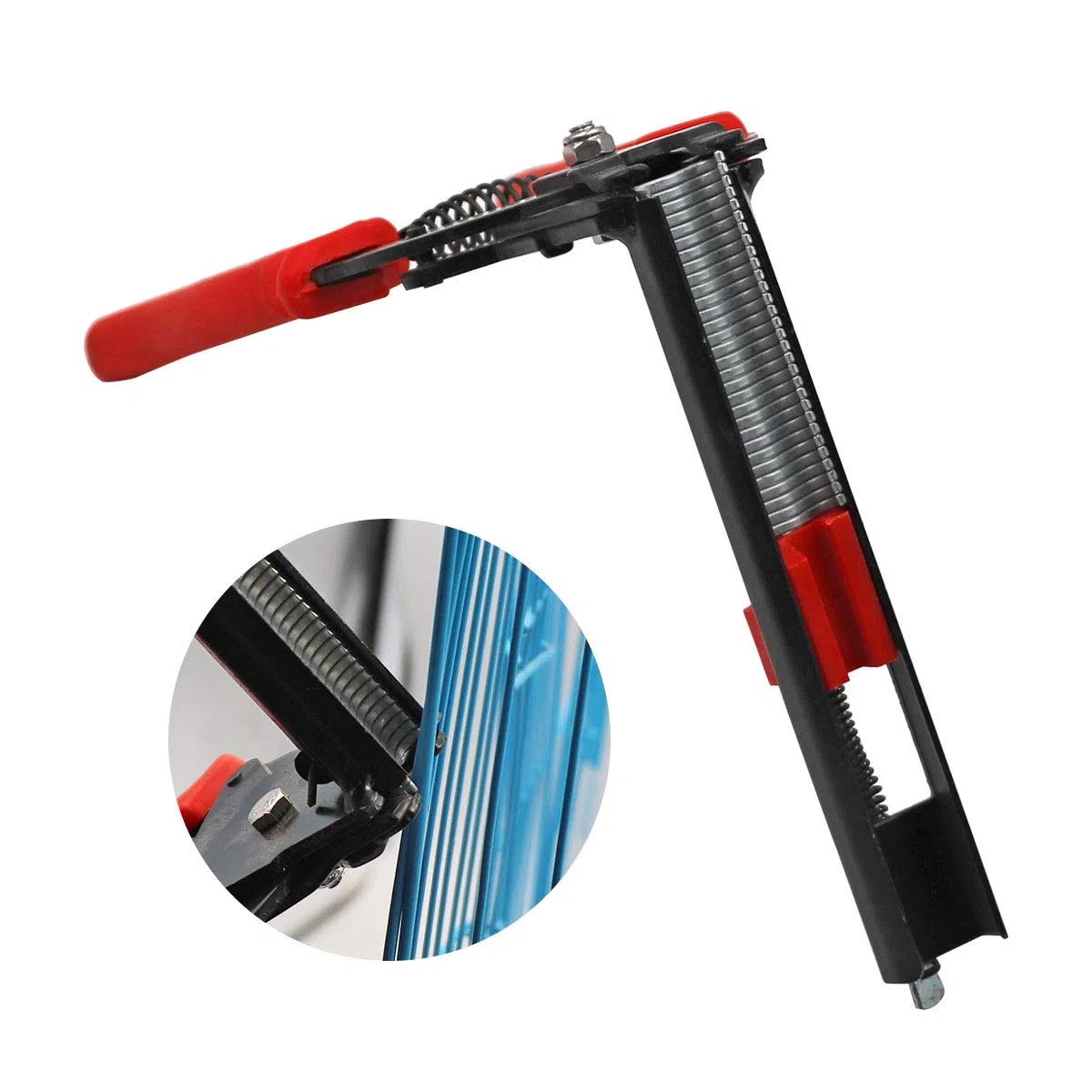 Alicates De Anillo De Cerdo Y 600 Grapas De Clip, Pinzas De Clip M Grapas De Malla Para Pájaros Instalación De Alambre, Juego De Alicates De Malla De Alambre (rojo)