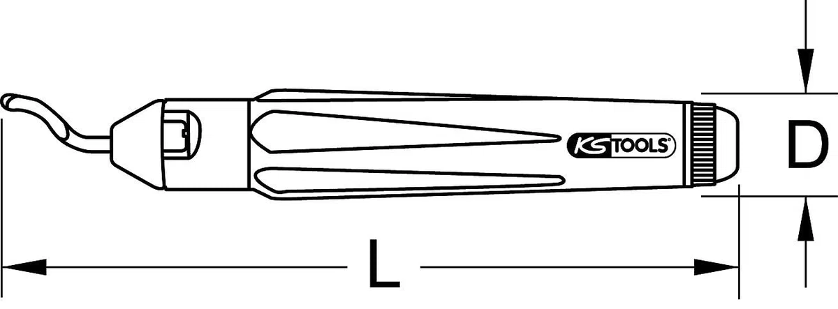 KS Tools 205.2500 Rebarbador universal 150x21mm