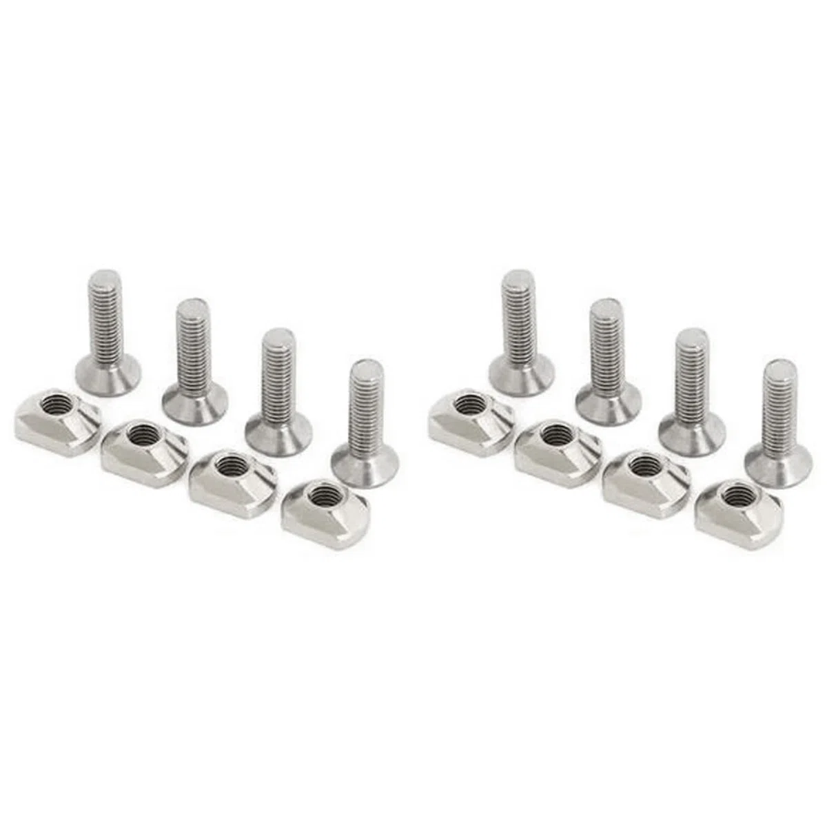 Tuercas en T de latón M6 para montar en hidrofoil para surf, todas las pistas de hidrofoo, accesorios de surf, color plateado