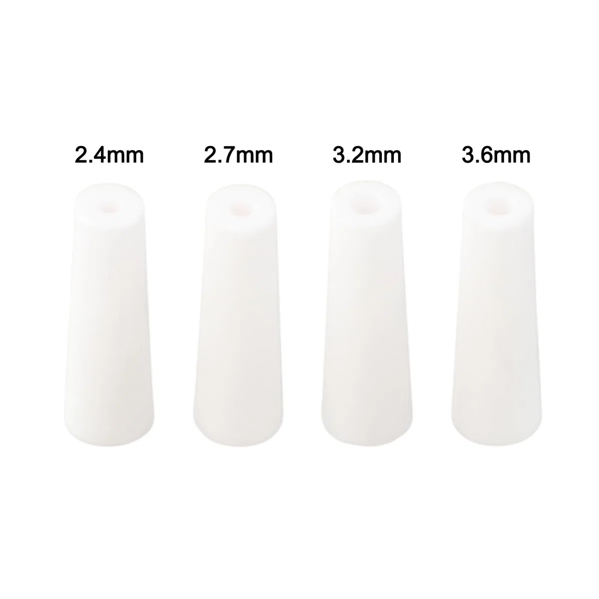 Kit De Montaje De Boquilla De Chorro De Arena De Cerámica con Conector De Válvula De Bola De Latón para Proyectos De Bricolaje, 4 Puntas De Alúmina (2,4/2,7/3,2/3,6 Mm)