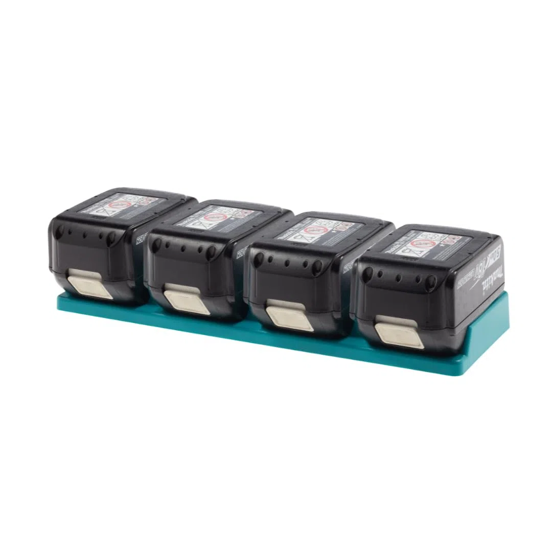 Soporte de Pared para baterías Makita de 18 V, Montaje fácil, Ideal para Taller o Furgoneta, con Plantilla de fijación